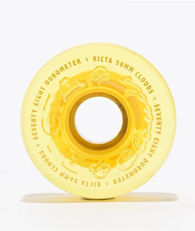 Ricta High Vis Clouds Yellow 56mm 78a Cruiser Skateboard Wheels