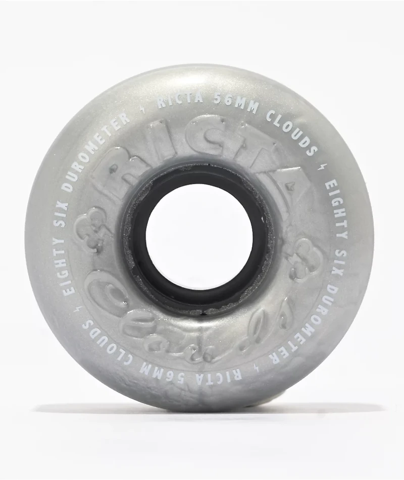 Ricta Metallic Clouds 56mm 86a Silver Cruiser Skateboard Wheels