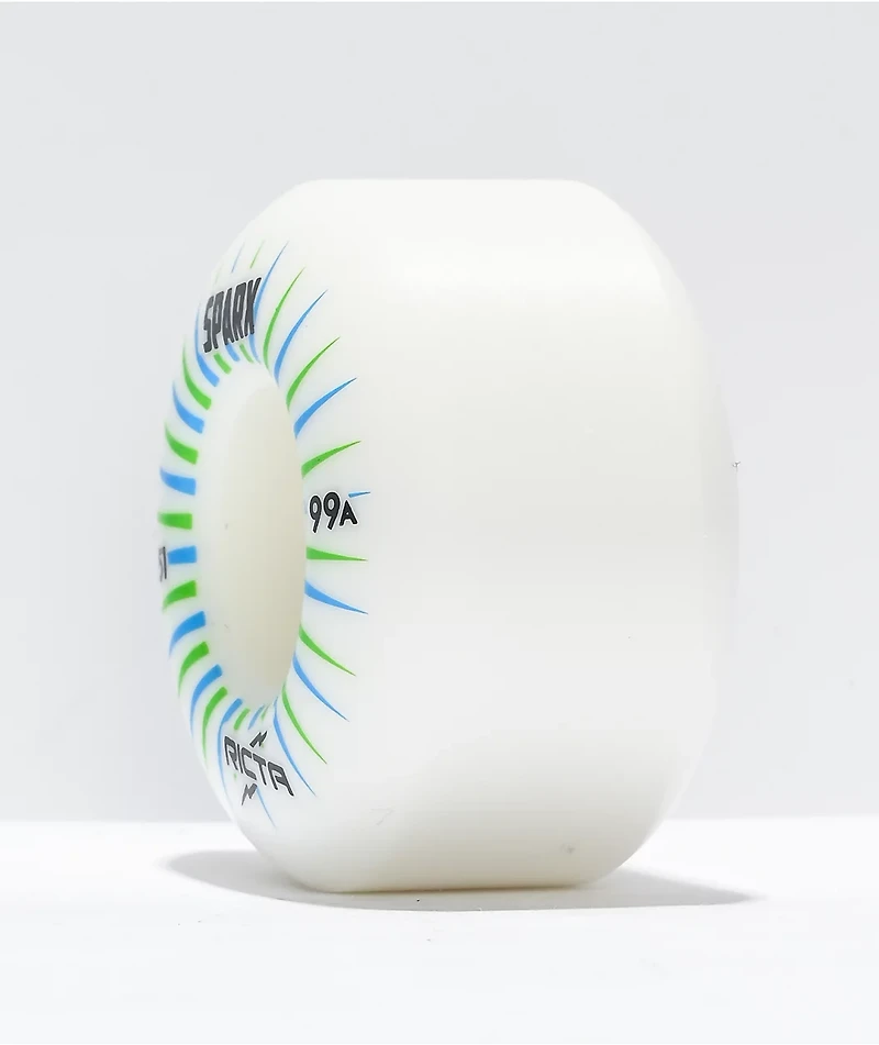 Ricta Sparx 51mm 99a White Skateboard Wheels