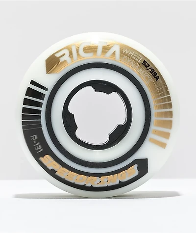 Ricta Speedrings Slim 52mm 99a White Skateboard Wheels