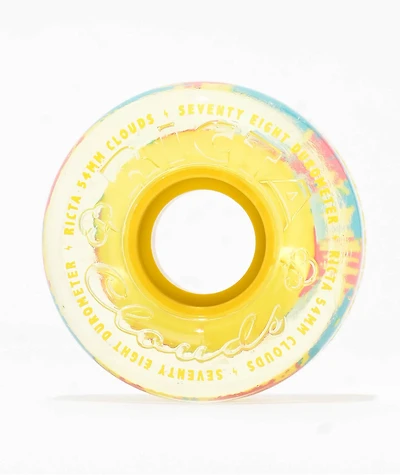 Ricta Splatter Cam Clouds 54mm 78a Green Cruiser Skateboard Wheels