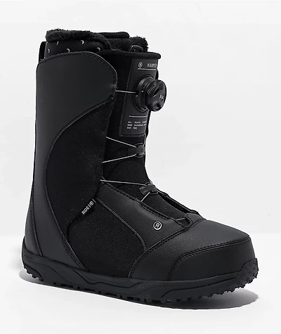 Ride Harbor Boa Black Women's Snowboard Boots 2023