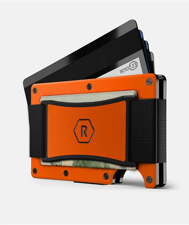 Ridge Basecamp Orange Metal Cardholder Wallet