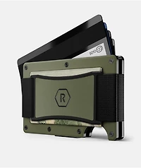 Ridge Matte Olive Metal Cardholder Wallet