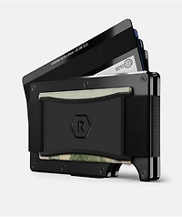 Ridge Royal Black Metal Cardholder Wallet
