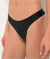 Rio De Sol Frufru Shimmer Black Bikini Bottom