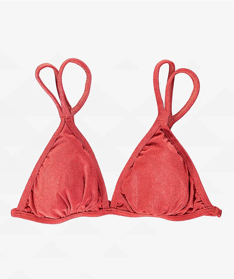 Rio De Sol Malibu Chili Trio Duo Triangle Bikini Top