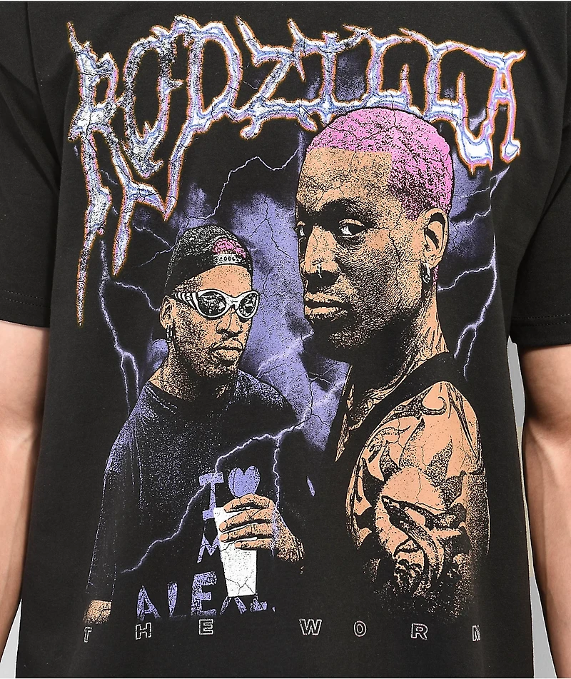 Rodman Apparel  Rodzilla Lightning Black T-Shirt