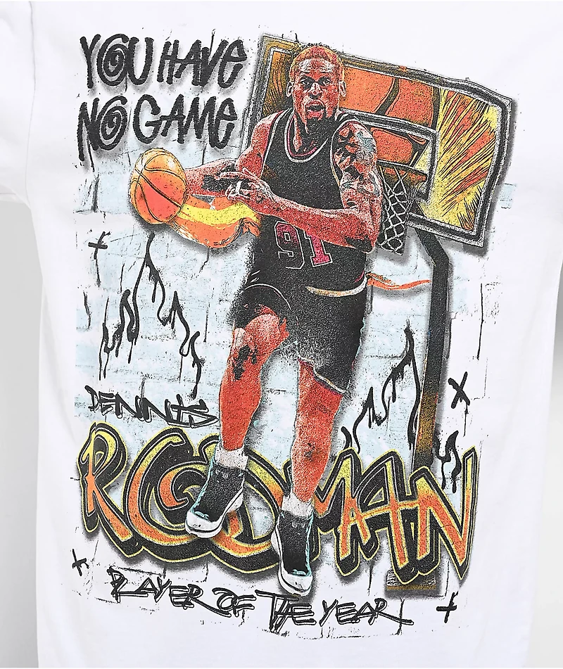 Rodman Apparel Art Of The Dribble White T-Shirt