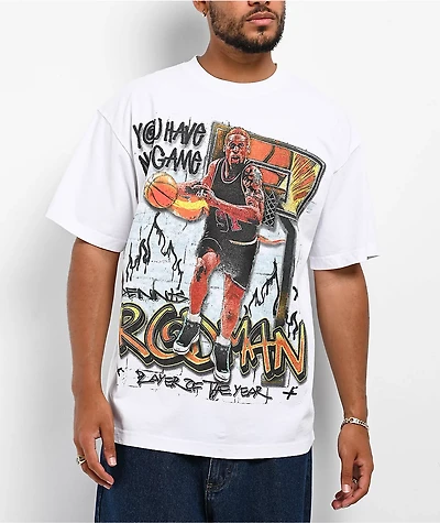 Rodman Apparel Art Of The Dribble White T-Shirt