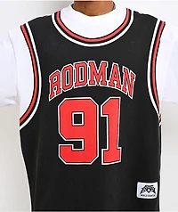 Rodman Apparel Backwards Jersey Black & White T-Shirt