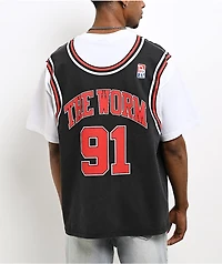 Rodman Apparel Backwards Jersey Black & White T-Shirt