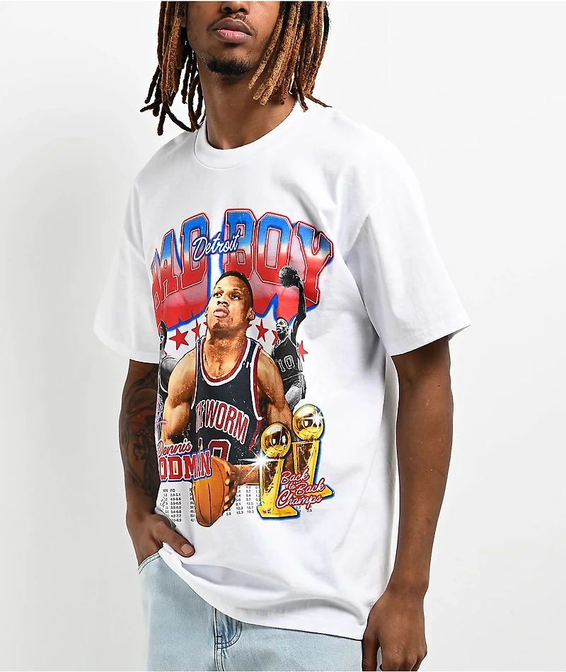 Rodman Apparel Detroit Bad Boy White T-Shirt