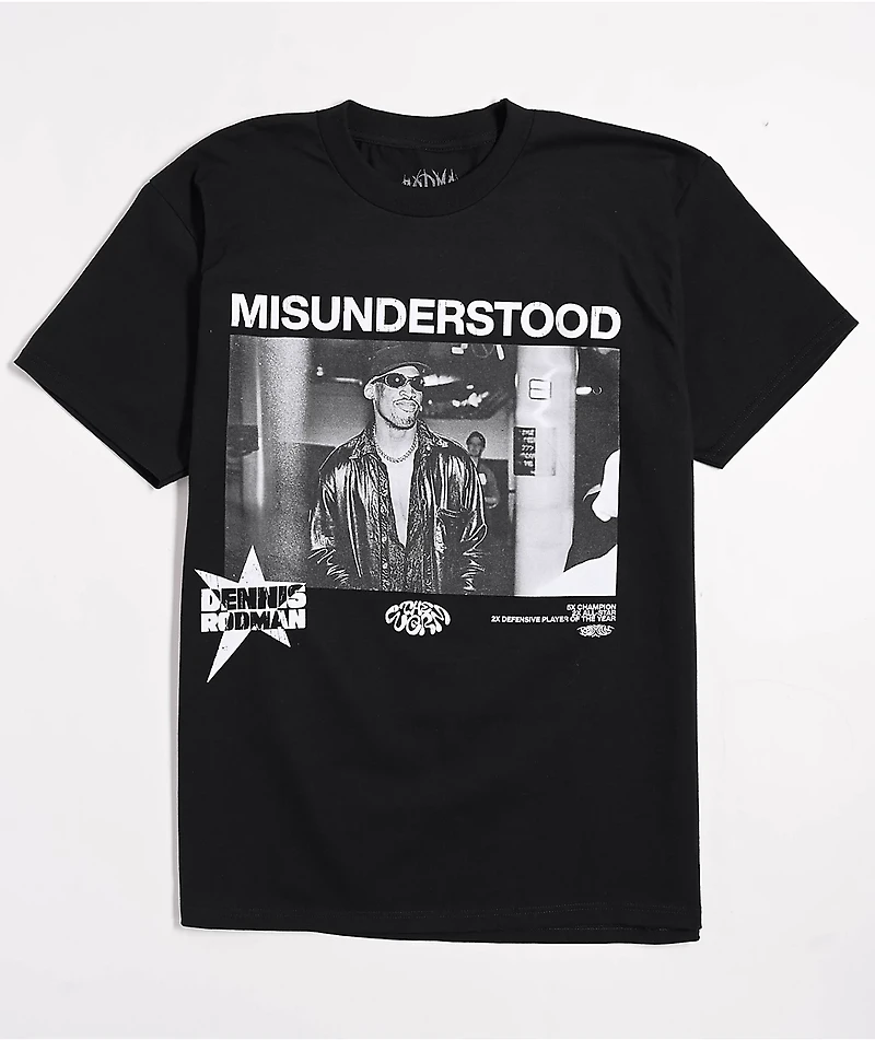 Rodman Apparel Misunderstood Black T-Shirt