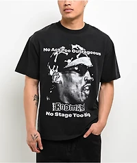 Rodman Apparel No Stage Too Big Black Wash T-Shirt