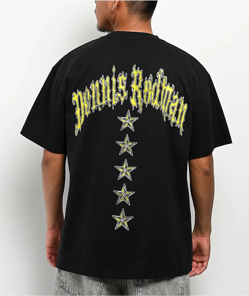 Rodman Apparel Throwing Stars Black T-Shirt