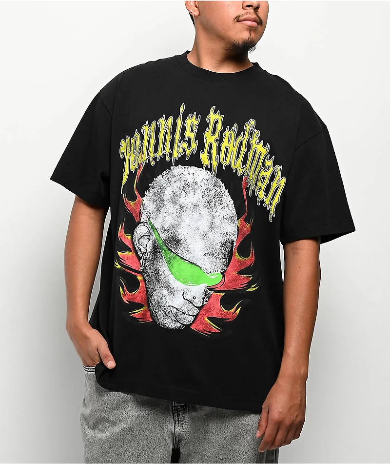 Rodman Apparel Throwing Stars Black T-Shirt