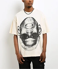 Rodman Apparel Upside Down Cream T-Shirt