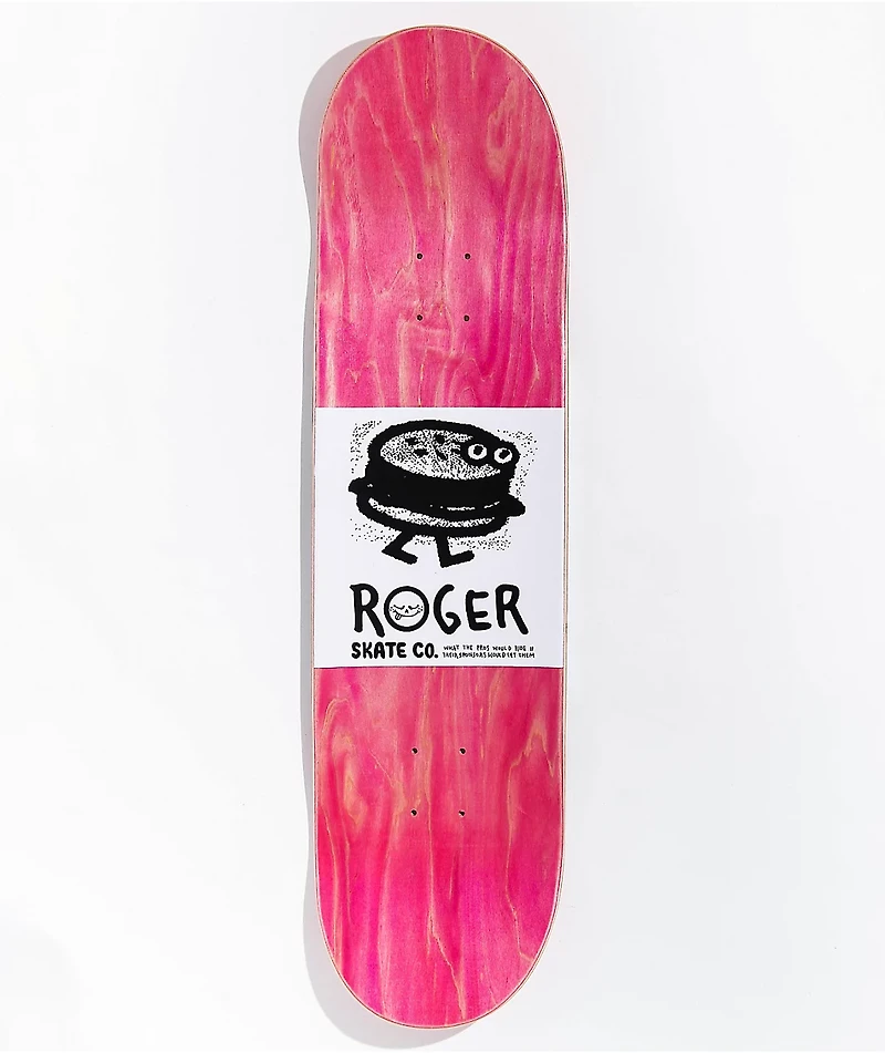Roger Skate Co. Big Smile 8.5" Skateboard Deck