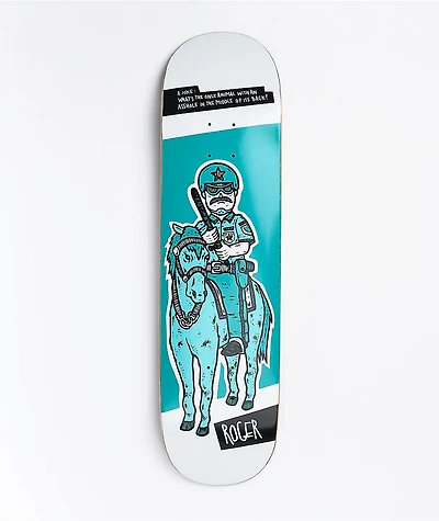 Roger Skate Co. Police Horse 8.25" Skateboard Deck