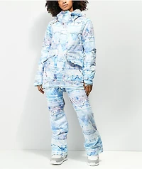 Rojo Snow Day Snowscape 15K Snowboard Bib Pants