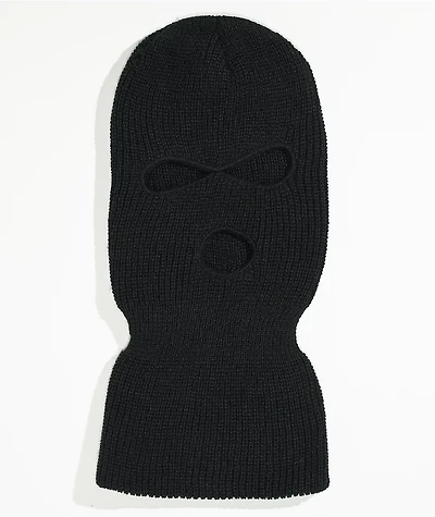 Rothco 3 Hole Fine Knit Black Balaclava