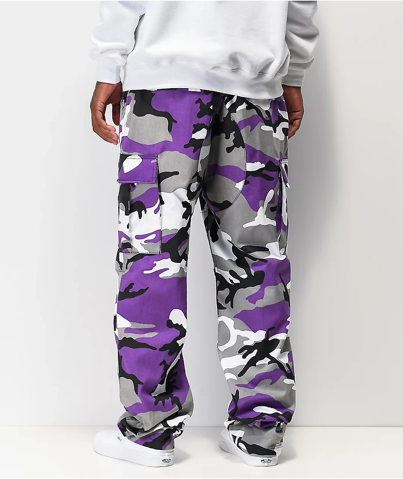 Rothco BDU Tactical Ultra Violet Camo Cargo Pants