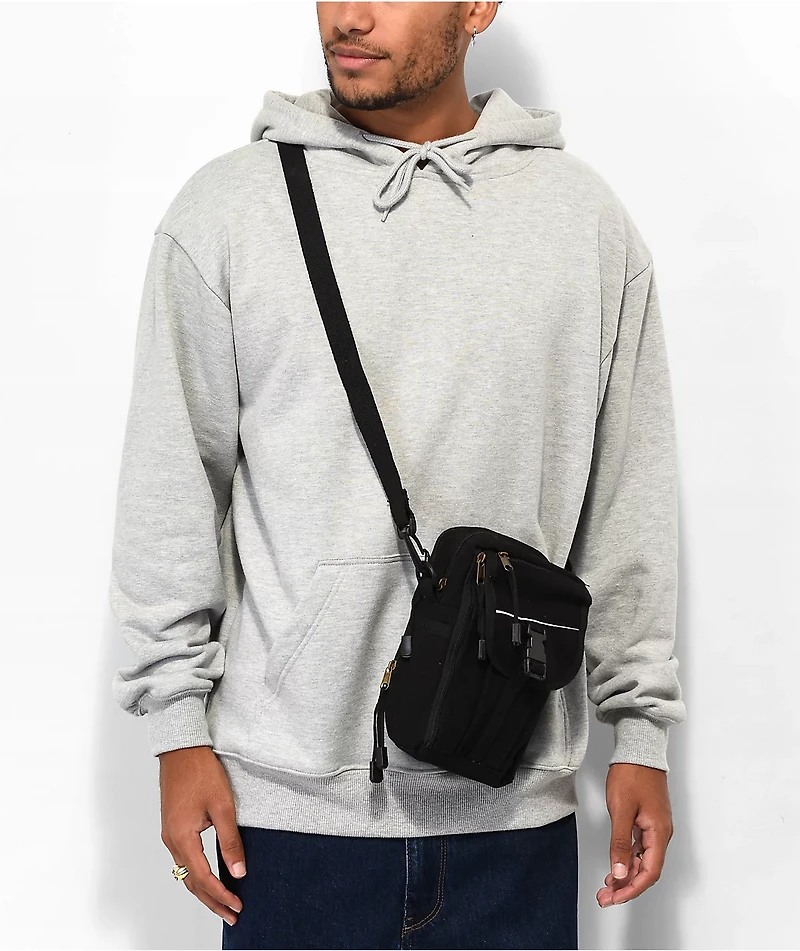 Rothco Black Canvas Crossbody Bag