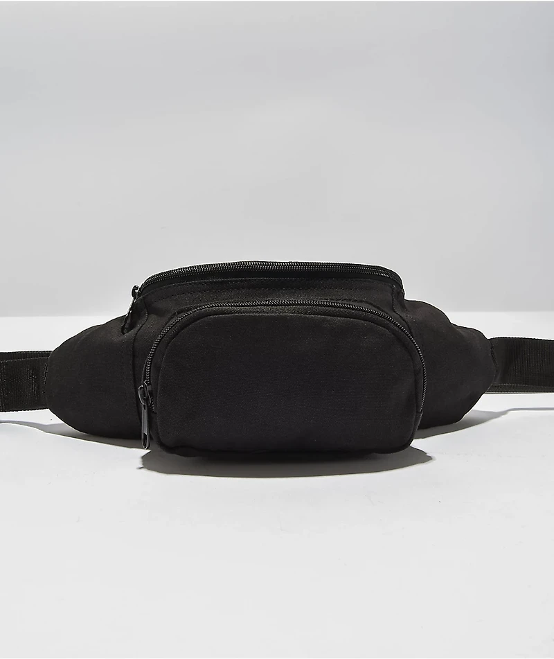 Rothco Black Canvas Fanny Pack