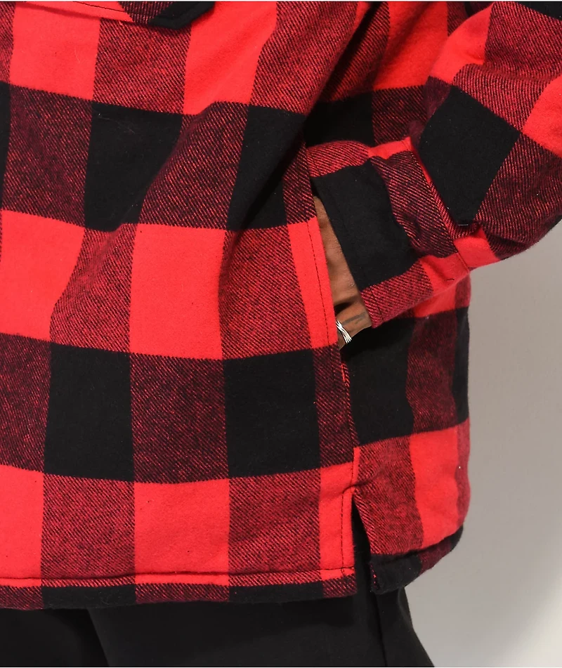 Rothco Buffalo Red & Black Plaid Quilted Jacket