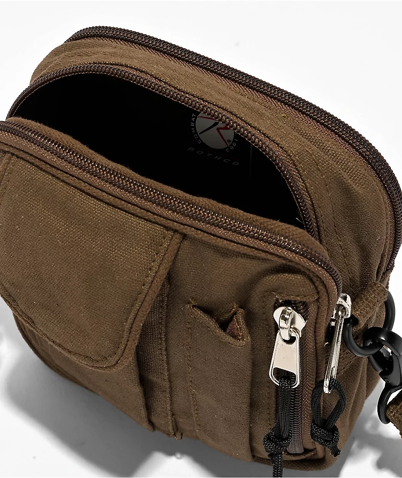 Rothco Canvas Excursion Brown Shoulder Bag