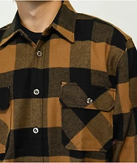 Rothco Heavyweight Brown Plaid Flannel Shirt