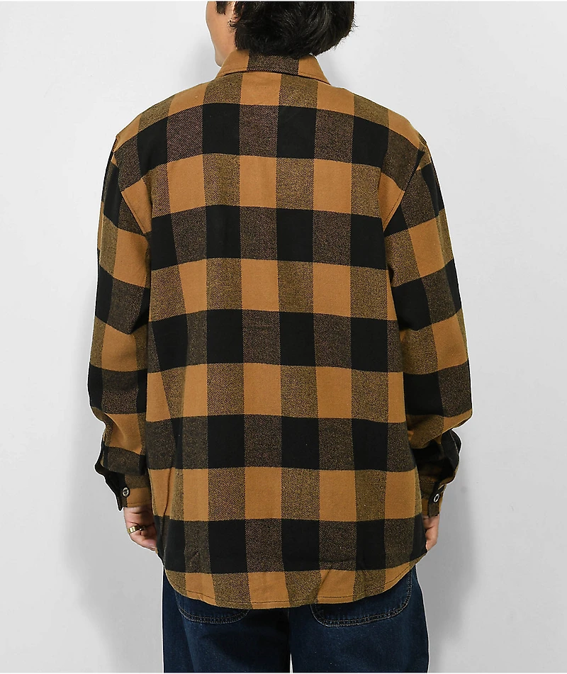 Rothco Heavyweight Brown Plaid Flannel Shirt