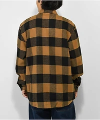 Rothco Heavyweight Brown Plaid Flannel Shirt