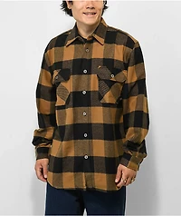 Rothco Heavyweight Brown Plaid Flannel Shirt