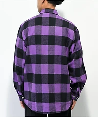 Rothco Heavyweight Purple Plaid Flannel Shirt