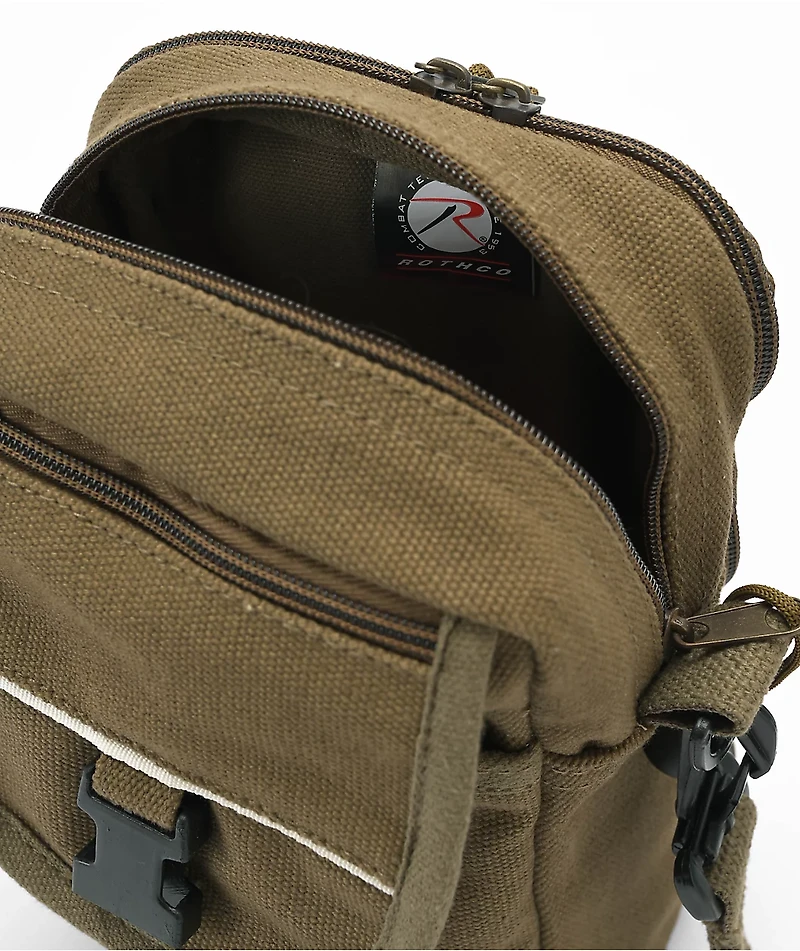 Rothco Olive Canvas Crossbody Bag