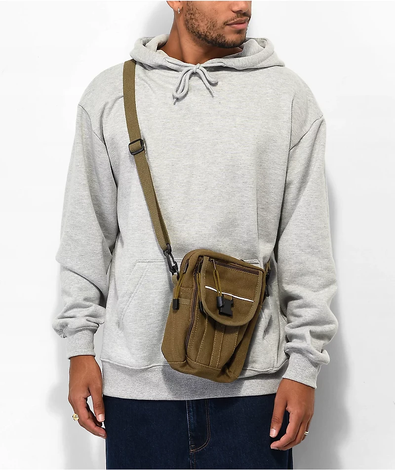 Rothco Olive Canvas Crossbody Bag