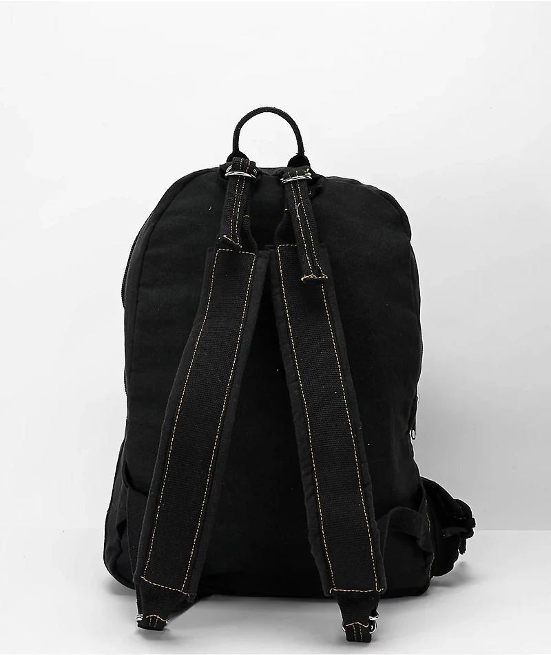 Rothco Vintage Black Canvas Backpack