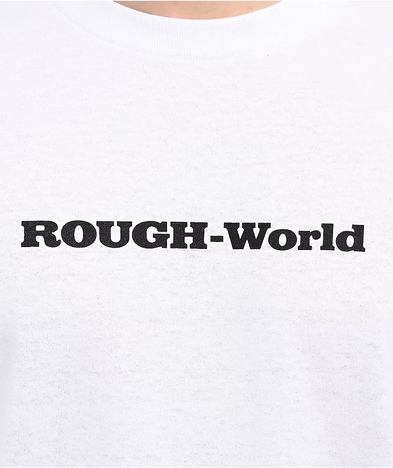 Rough World One Car Long Sleeve White T-Shirt