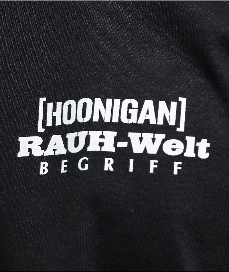 Rough World x Hoonigan Track Hero Black T-Shirt