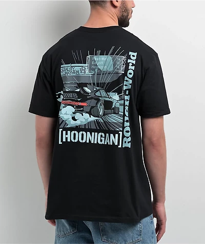 Rough World x Hoonigan Wangan Drift Black T-Shirt