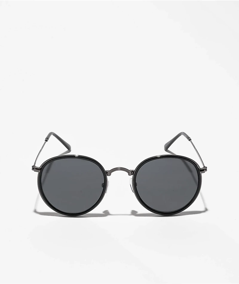 Round Frame Black Sunglasses