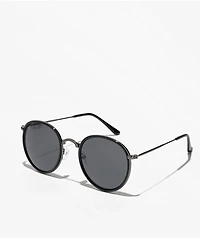 Round Frame Black Sunglasses