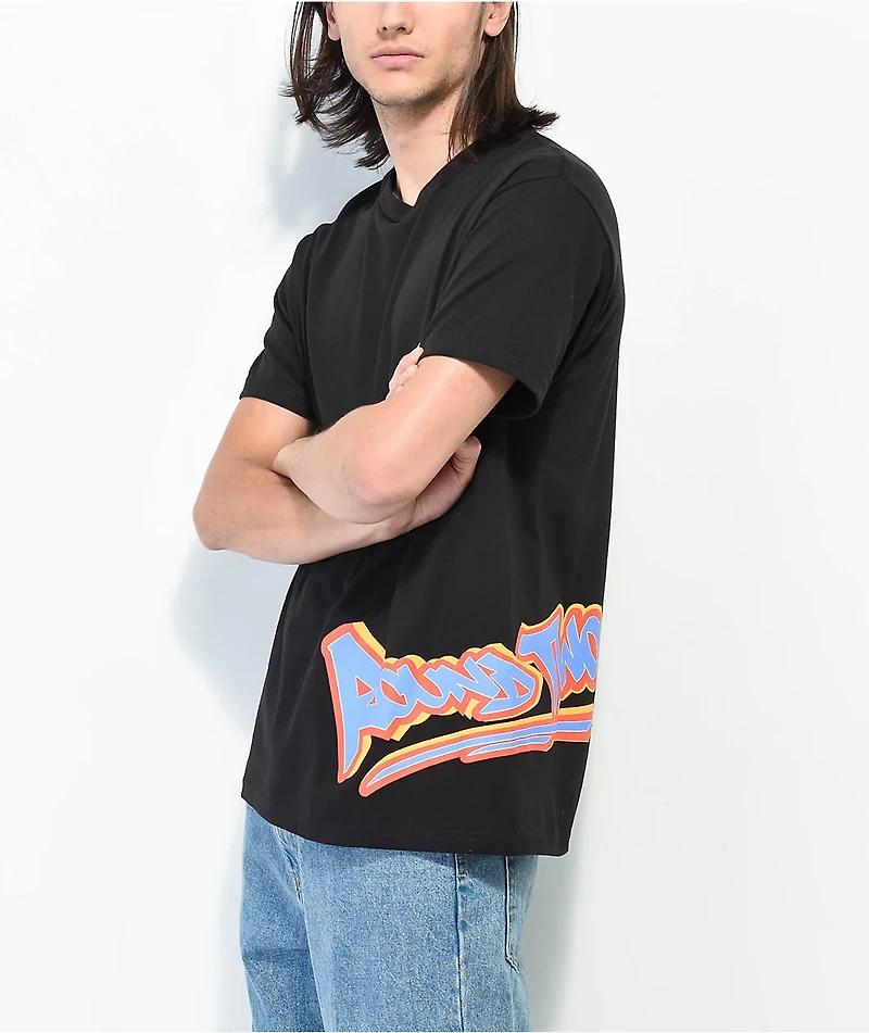 Round Two Script Black T-Shirt
