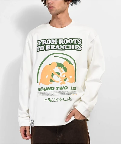 Round Two x LRG Roots To Branches Natural Long Sleeve T-Shirt