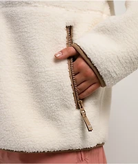 Roxy Axel Vanilla Sherpa Button Up Jacket