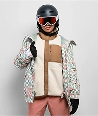 Roxy Axel Vanilla Sherpa Button Up Jacket