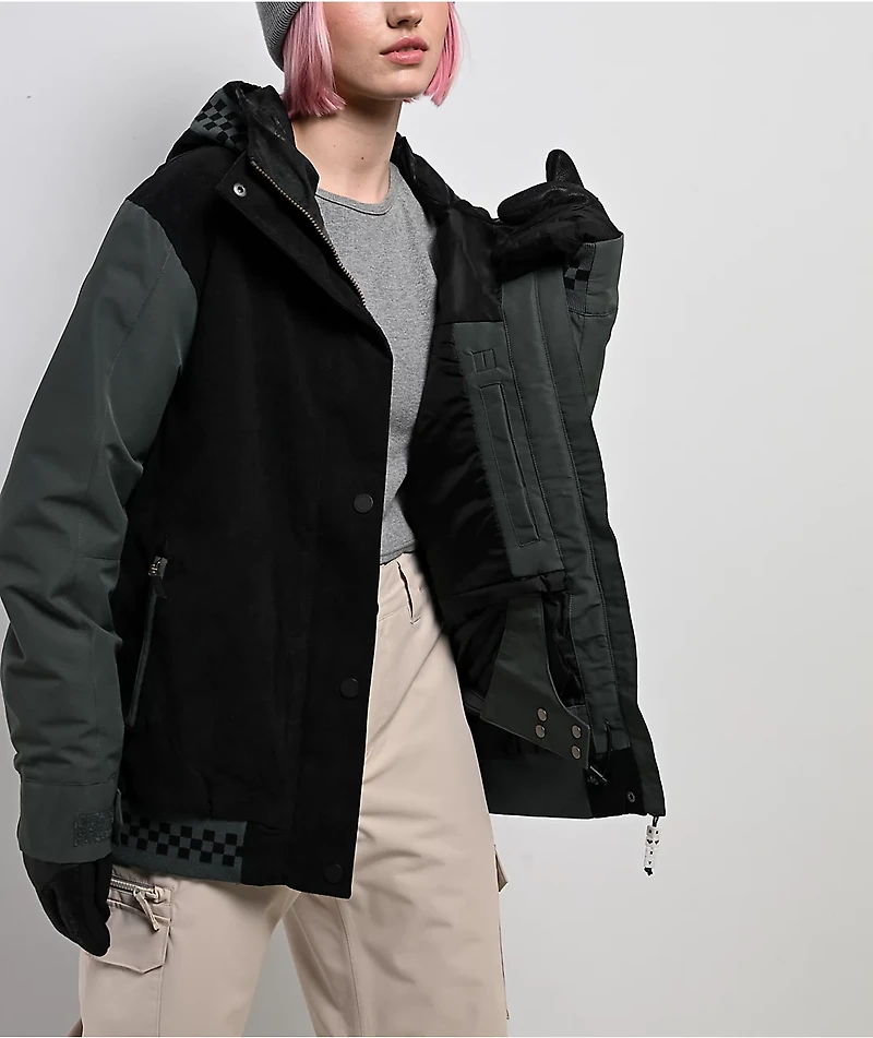 Roxy Cheer Up Black Combo 10K Snowboard Jacket