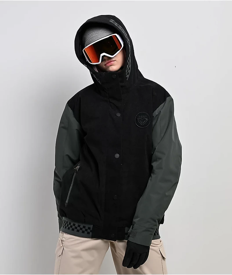 Roxy Cheer Up Black Combo 10K Snowboard Jacket